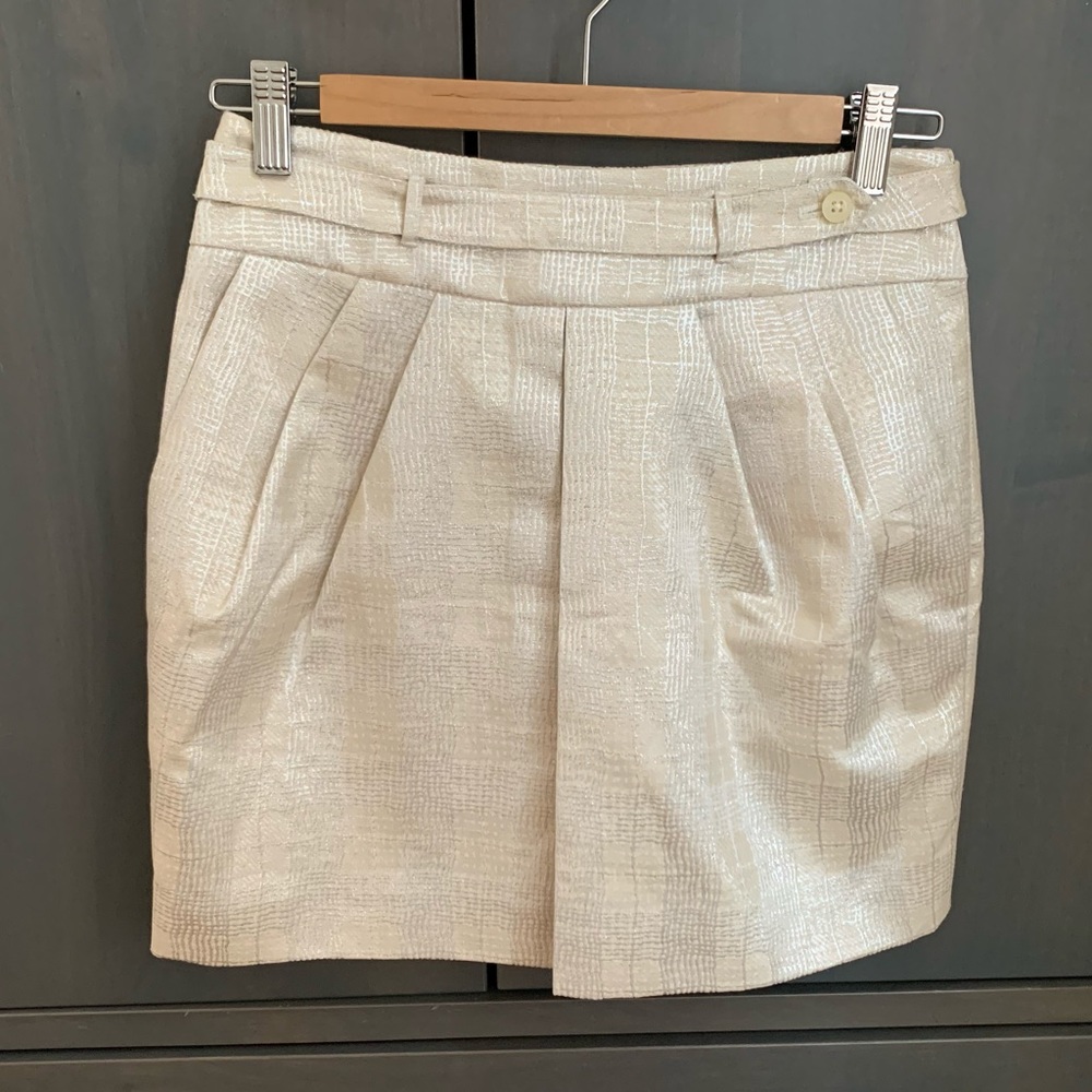 Club Monaco Women's Metallic Skirt Size 0